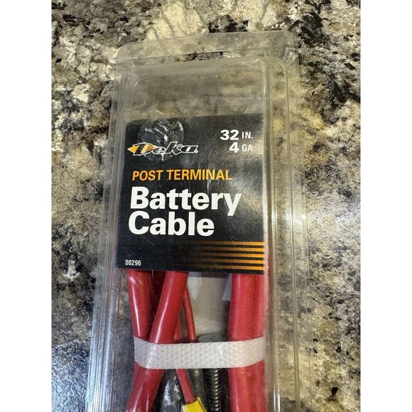 Deka 00296 Top Post Battery Cable - Red 4 Gauge 32" Long - Picture 3 of 4